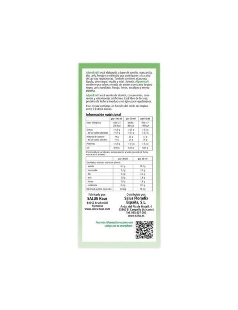 ALPENKRAFT 250 ML SALUS