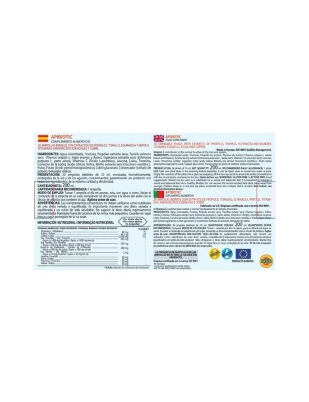 APIBIOTIC 20 AMP ROBIS