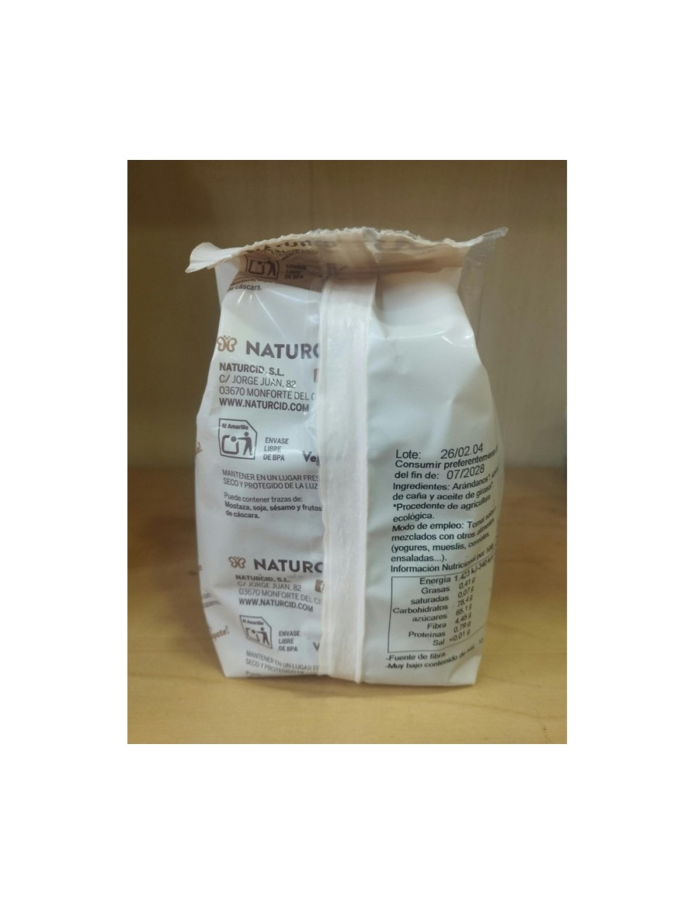 ARANDANO ROJO 175 GR NATURCID
