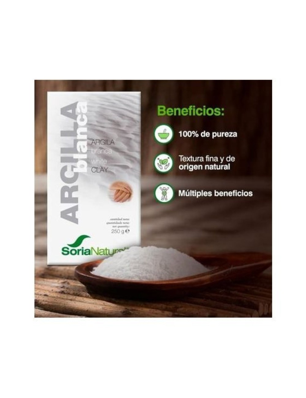 ARCILLA BLANCA 250 GR SORIA NATURAL