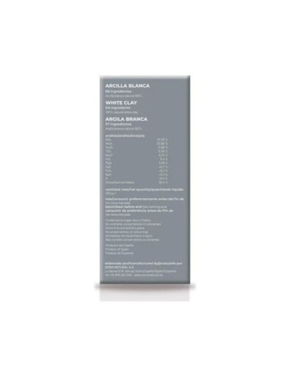 ARCILLA BLANCA 250 GR SORIA NATURAL