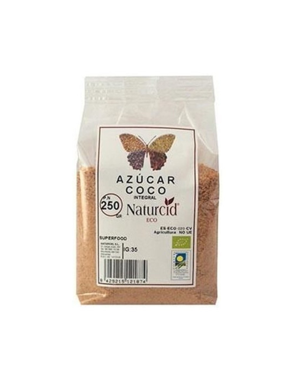 AZÚCAR COCO INTEGRAL 250 GR