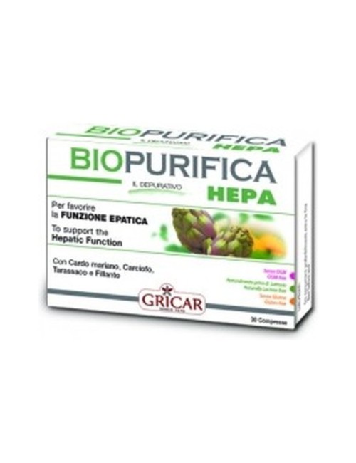 BIOPURIFICA HEPA 30 COMPRIMIDOS GRICAR