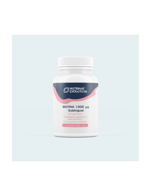 BIOTINA 1.000 UG SUBLINGUAL 30 COMPRIMIDOS NUTRINAT