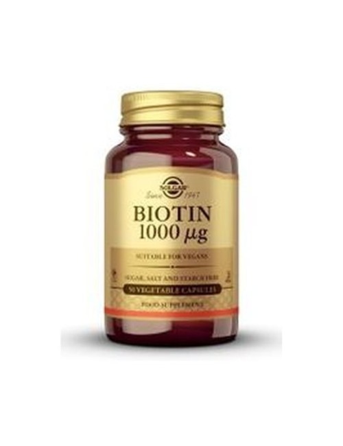 BIOTINA 1000 UG 50 CÁPSULAS SOLGAR