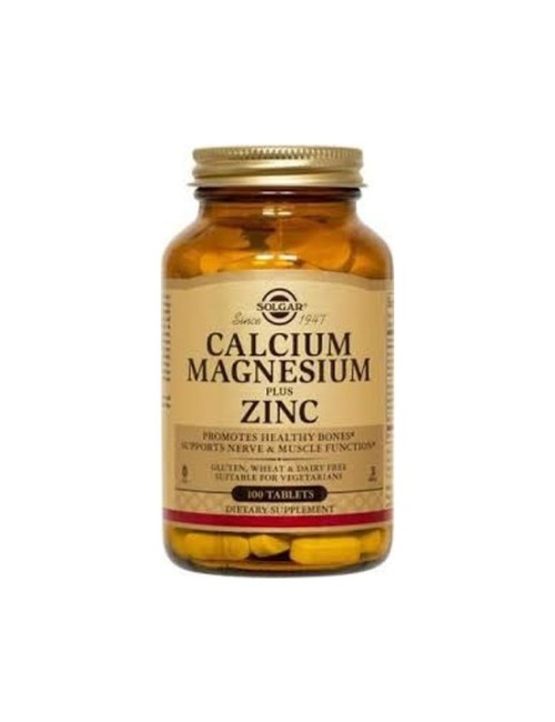 CALCIO MAGNESIO PLUS ZINC 100 TAB SOLGAR