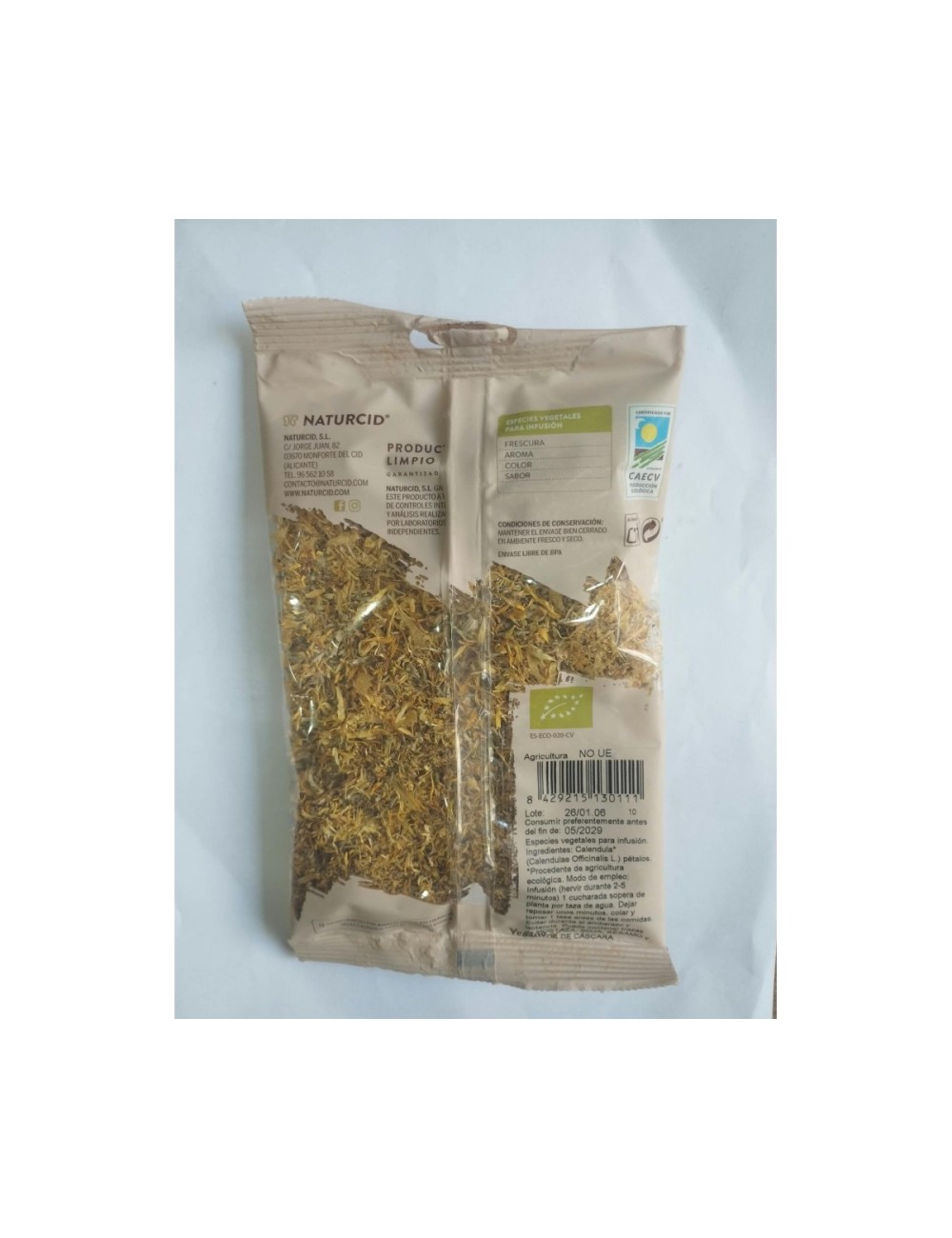 NATURCID CALENDULA PETALOS ECO 20 GR