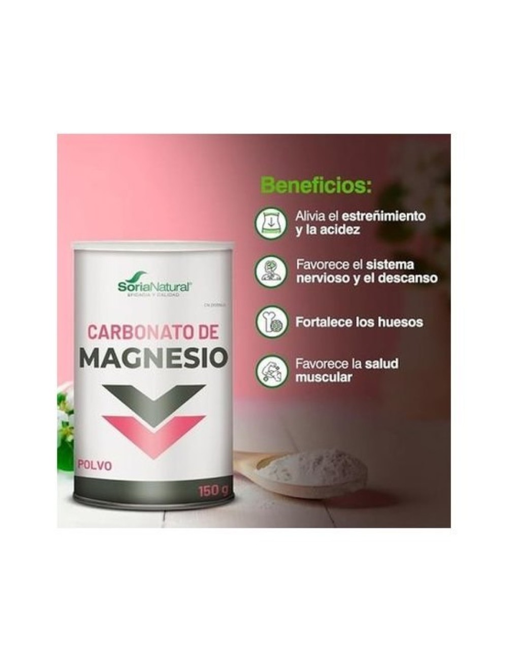CARBONATO DE MAGNESIO 150 GR SORIA NATURAL
