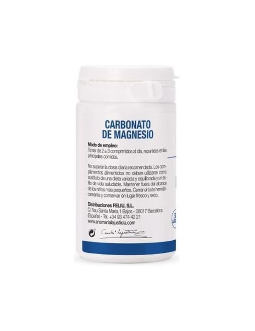 Carbonato de Magnesio 75 comp. ANA MARIA LA JUSTICIA