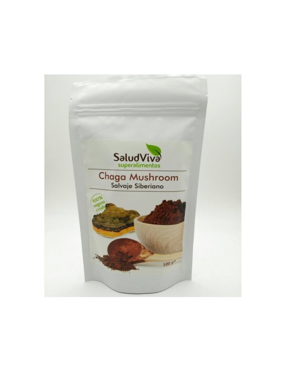 CHAGA MUSHROOM SALVAJE SIBERIANO 100 GR SALUD VIVA