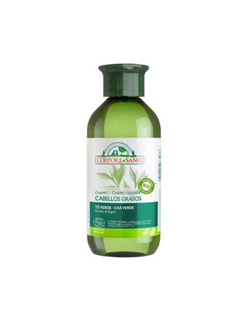 CHAMPÚ CABELLOS GRASOS TE VERDE 300 ML CORPORE SANO