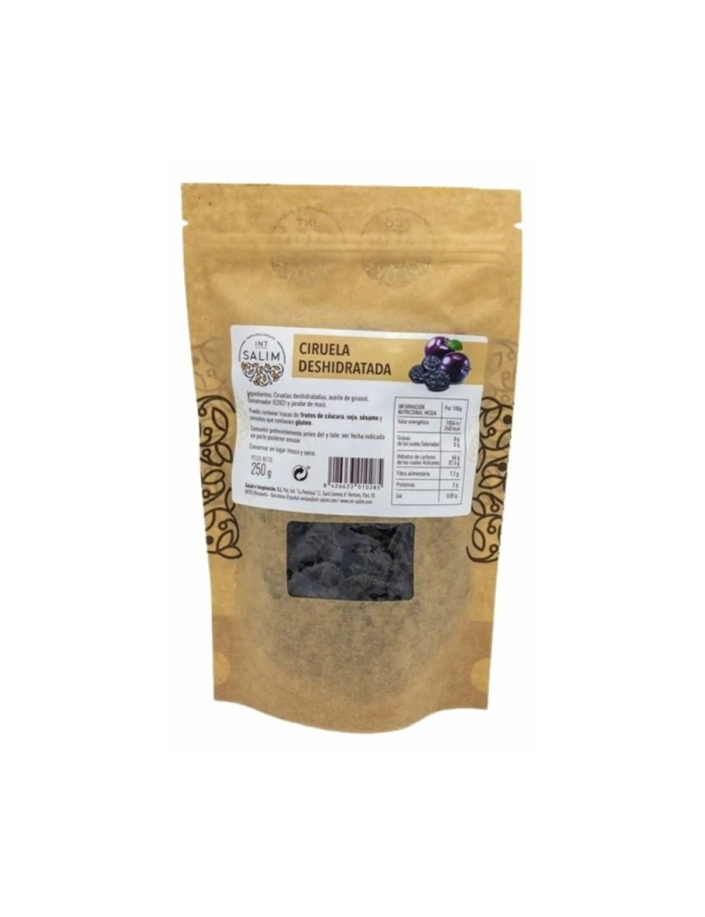 CIRUELA DESHIDRATADA 250 GR INT-SALIM