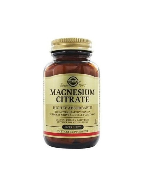 CITRATO DE MAGNESIO 60 CAP COMP SOLGAR