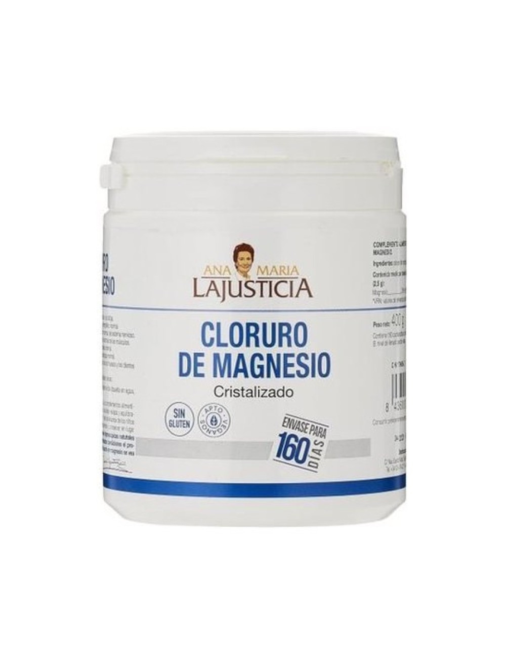 ANA MARIA LA JUSTICIA CLORURO DE MAGNESIO CRISTALIZADO 400 GR