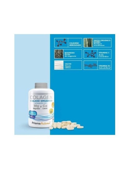 COLAGEN + SILICIO ORGÁNICO 360 CAPSULAS PRISMA NATURAL