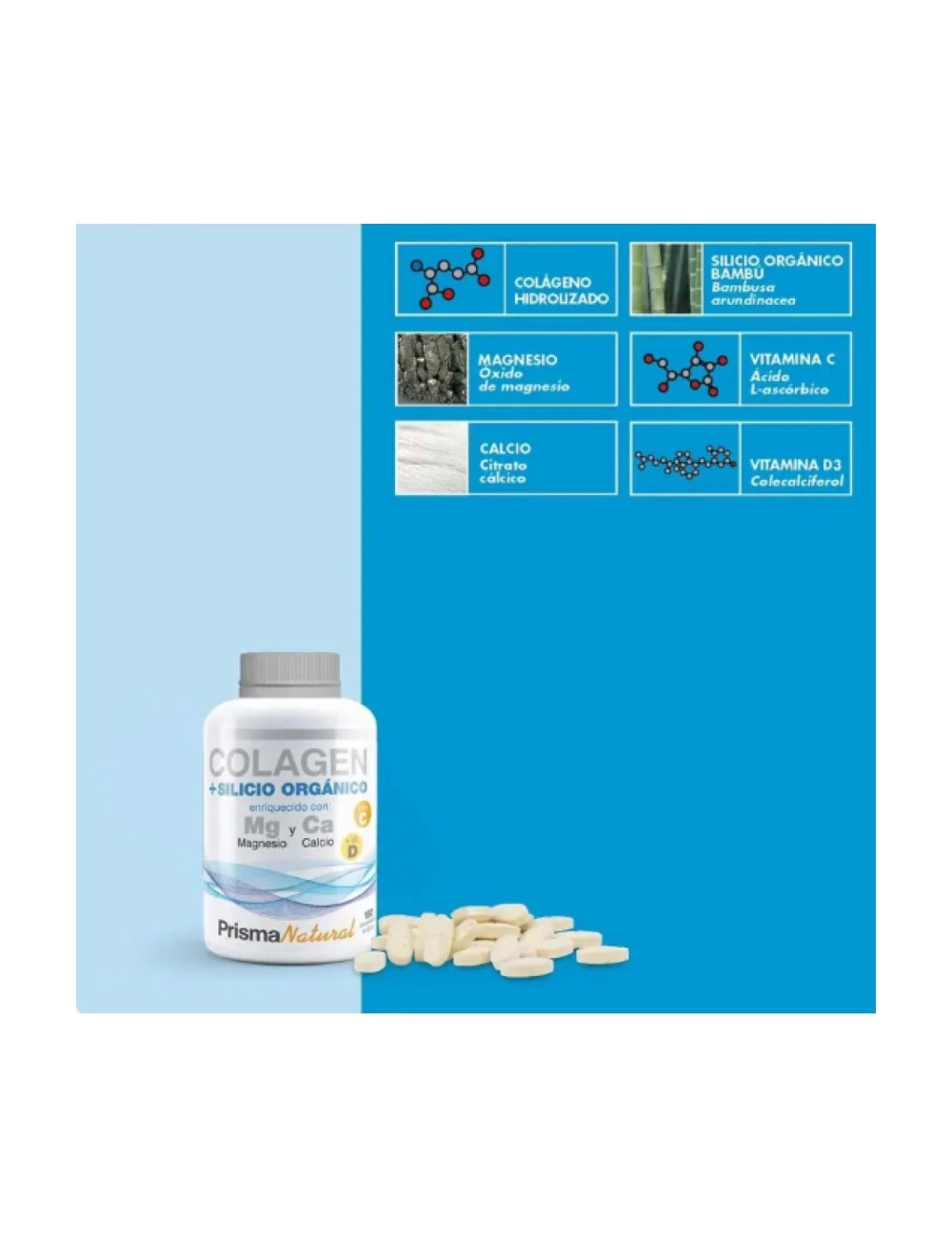 PRISMA NATURAL COLAGEN+SILICIO ORGÁNICO 180 COMPRIMIDOS