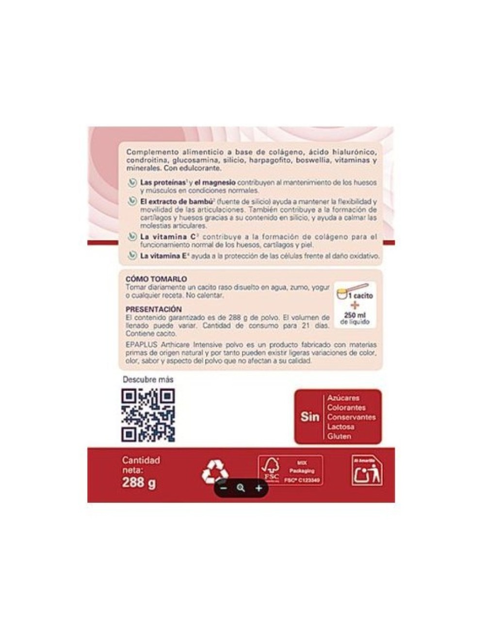 COLÁGENO HIDROLIZADO 284 GR EPAPLUS ARHICARE INTENSIVE