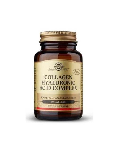 COLLAGEN HYALURONIC ACIDO COMPLEX 30 TABLETAS SOLGAR