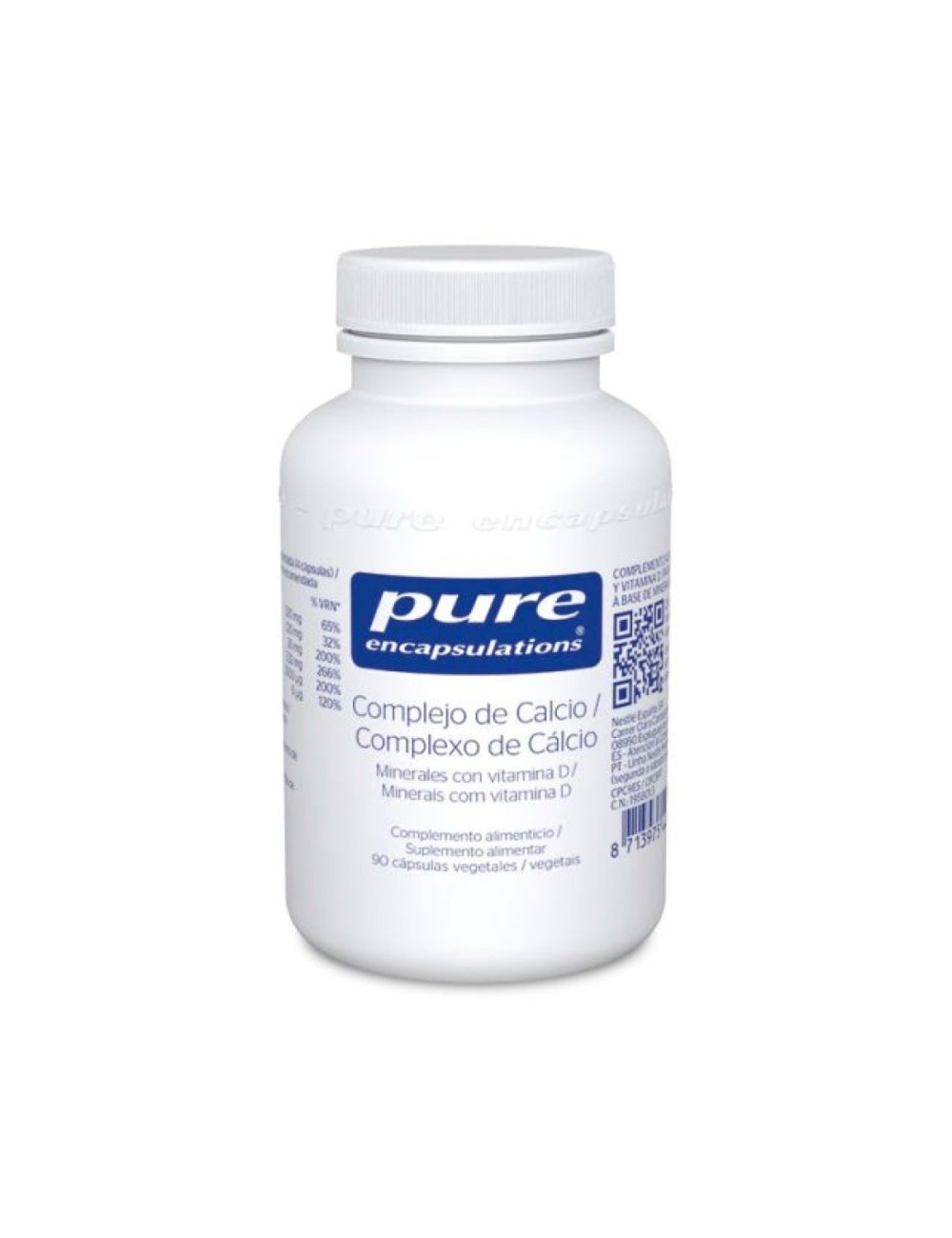 COMPLEJO DE CALCIO 90 CAPSULAS PURE ENCAPSULATIONS