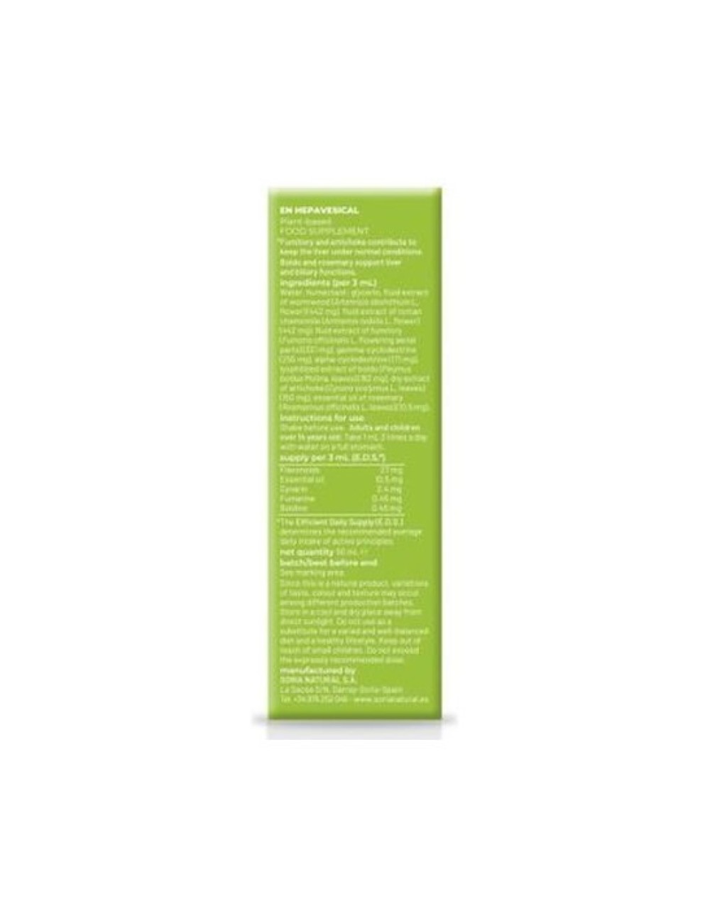 SORIA NATURAL  COMPOSOR 03  HEPAVESICAL 50 ML