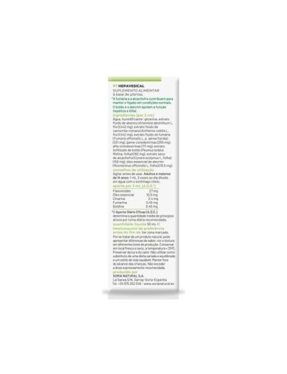 SORIA NATURAL  COMPOSOR 03  HEPAVESICAL 50 ML