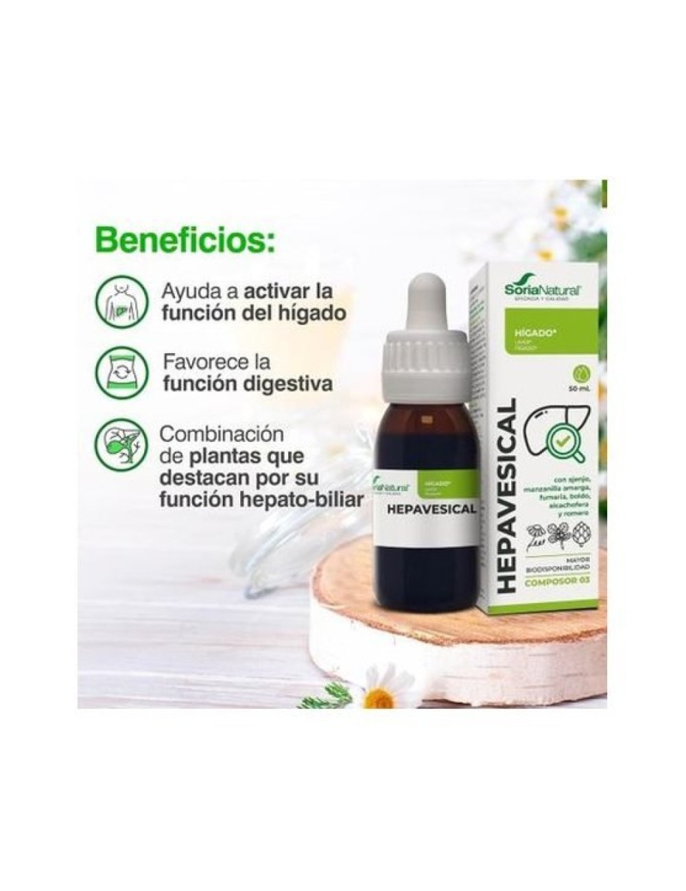 SORIA NATURAL  COMPOSOR 03  HEPAVESICAL 50 ML