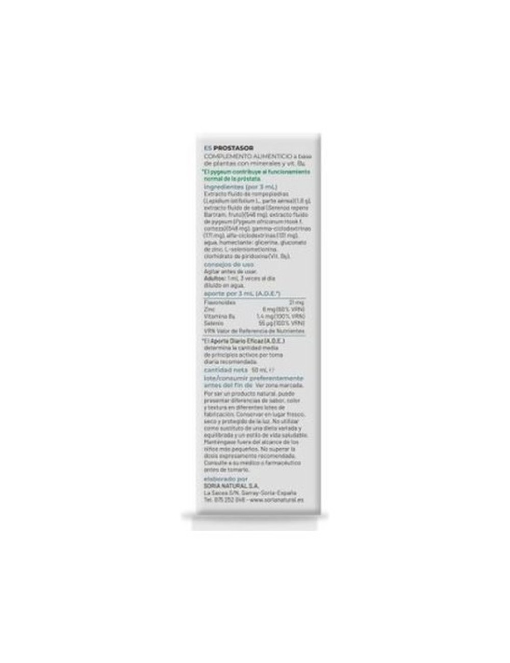 COMPOSOR 10 PROSTASOR 50 ML SORIA NATURAL