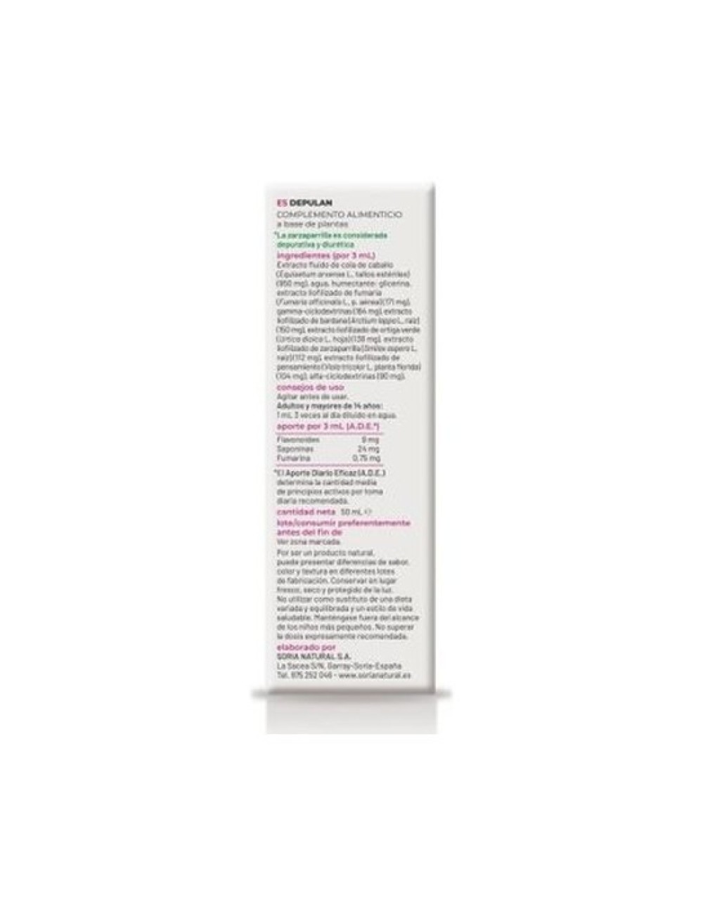 COMPOSOR 19 DEPÚLAN COMPLEX 50 ML SORIA NATURAL