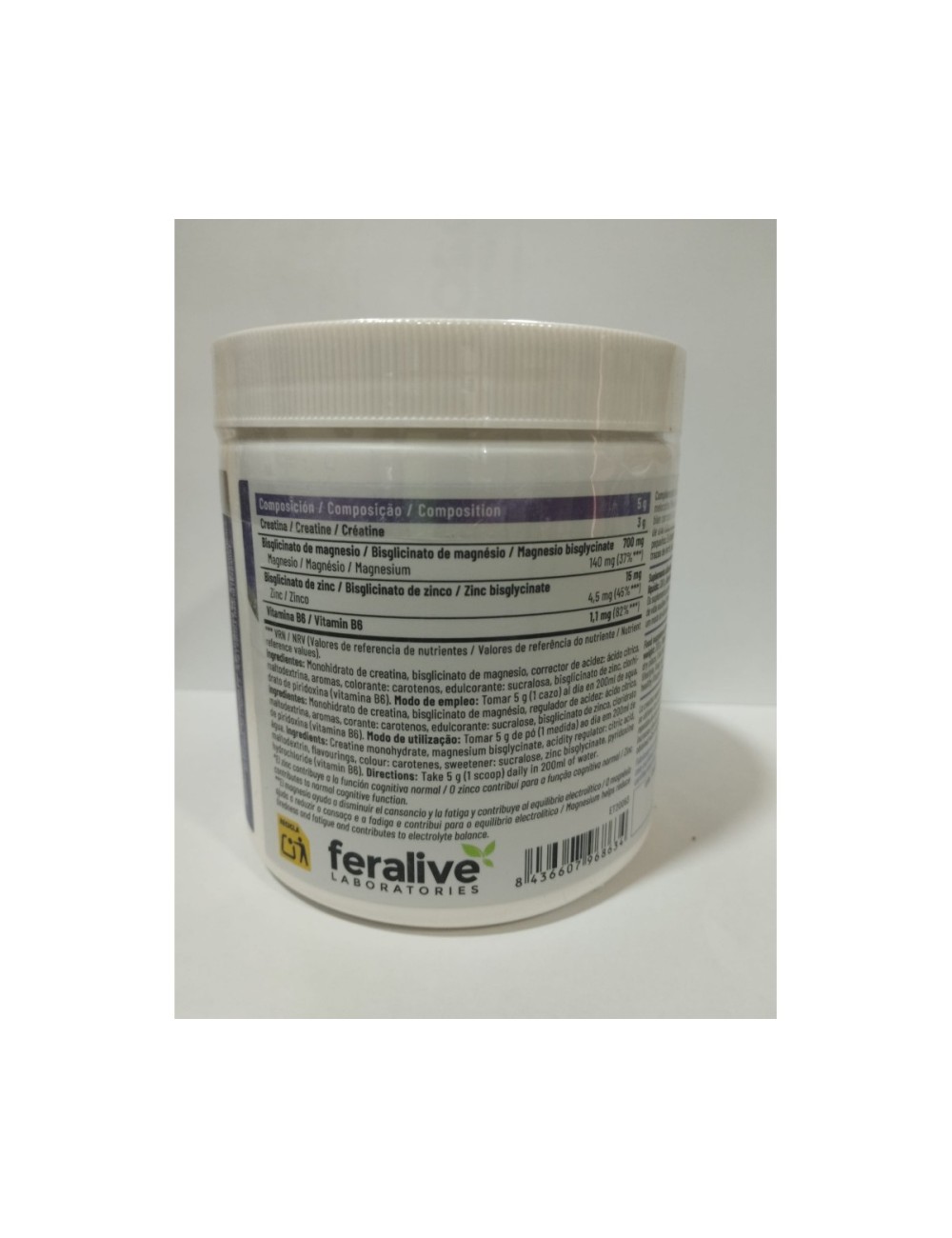 CREACOG MANGO - MELOCOTON 300 GRS CREATINA FERALIVE