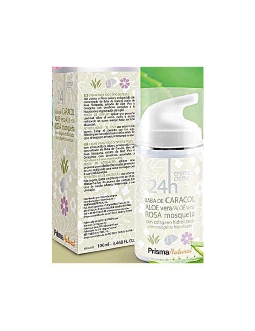 CREMA BABA DE CARACOL 24H 100 ML PRISMA NATURAL