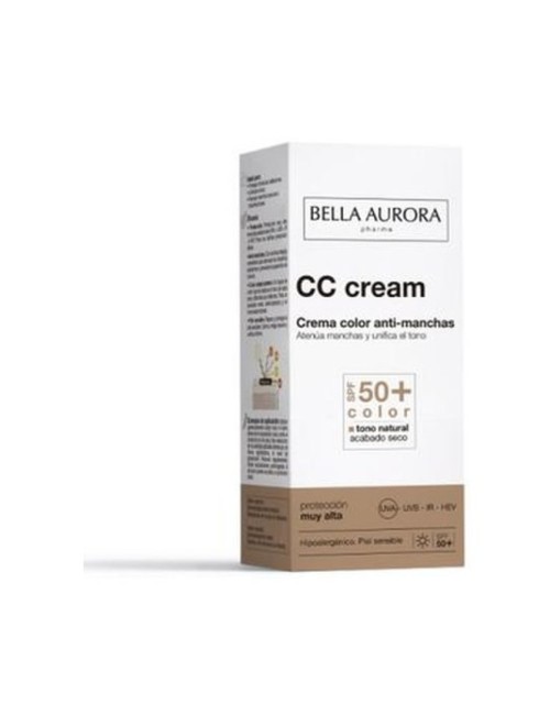 CREMA COLOR ANTI-MANCHAS SPF 50+ 30 ML BELLA AURORA