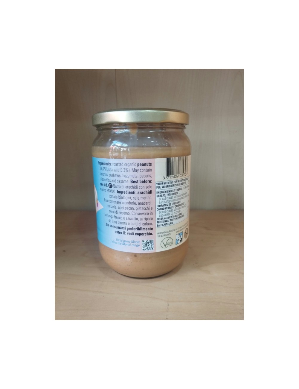 MONKI CREMA DE CACAHUETES 650 GR