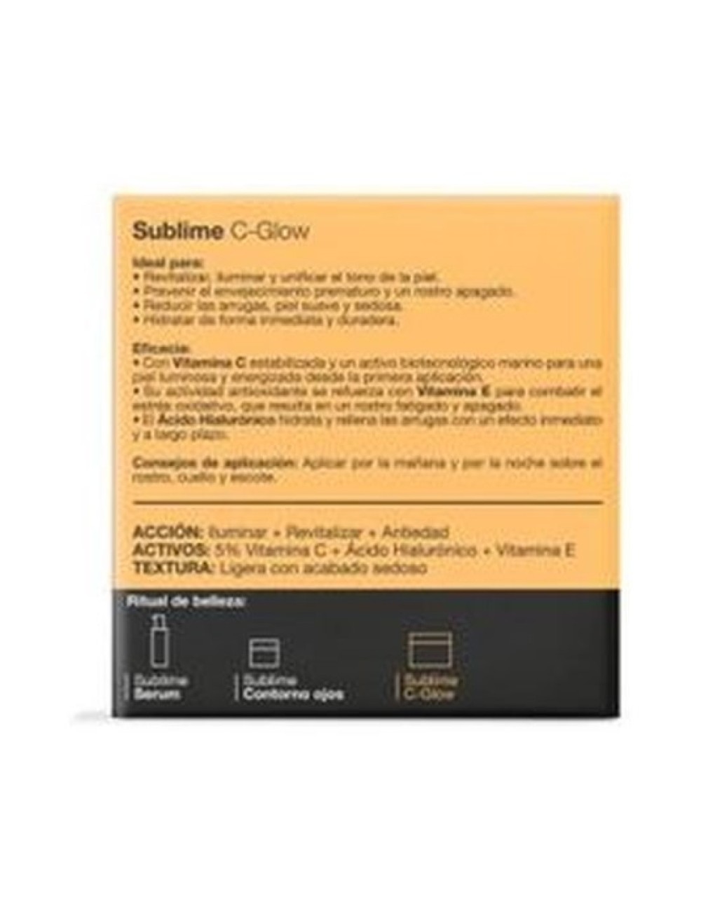 CREMA ILUMINADORA ANTIEDAD SUBLIME C-GLOW 50 ML BELLA AURORA