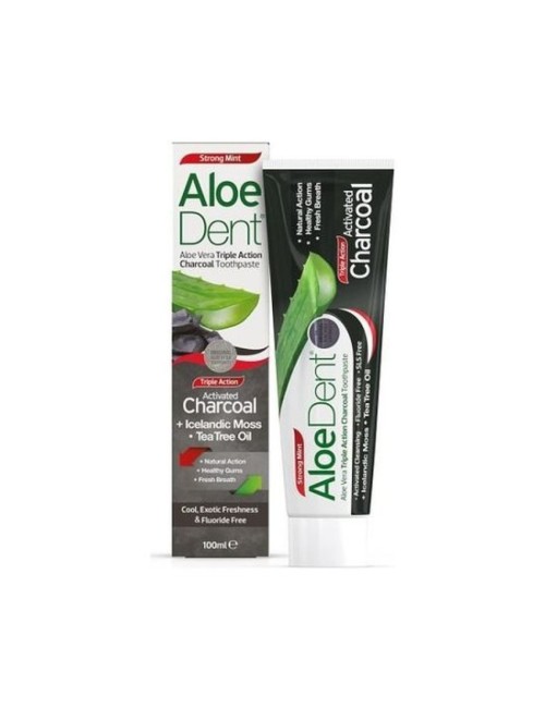 DENTIFRICO ALOEDENT C. CARBÓN ACTIVO 100 ML