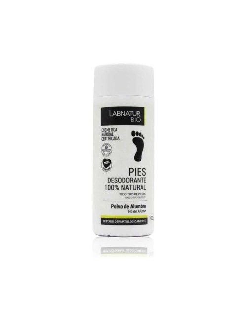 Desodorante natural ALUMBRE polvo pie 100gr.