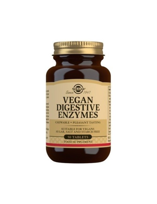 ENZYMAS DIGESTIVAS VEGANAS 50 CAPSULAS SOLGAR