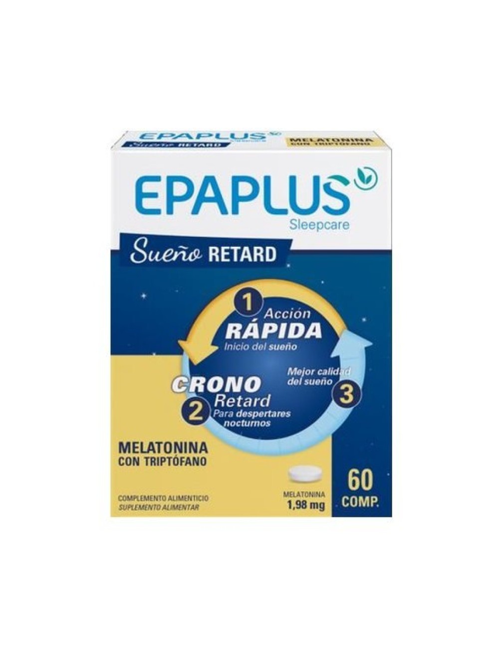 EPAPLUS SLEEPCARE MELATONINA RETARD CON TRIPTÓFANO 60 COMP PEROXFARMA
