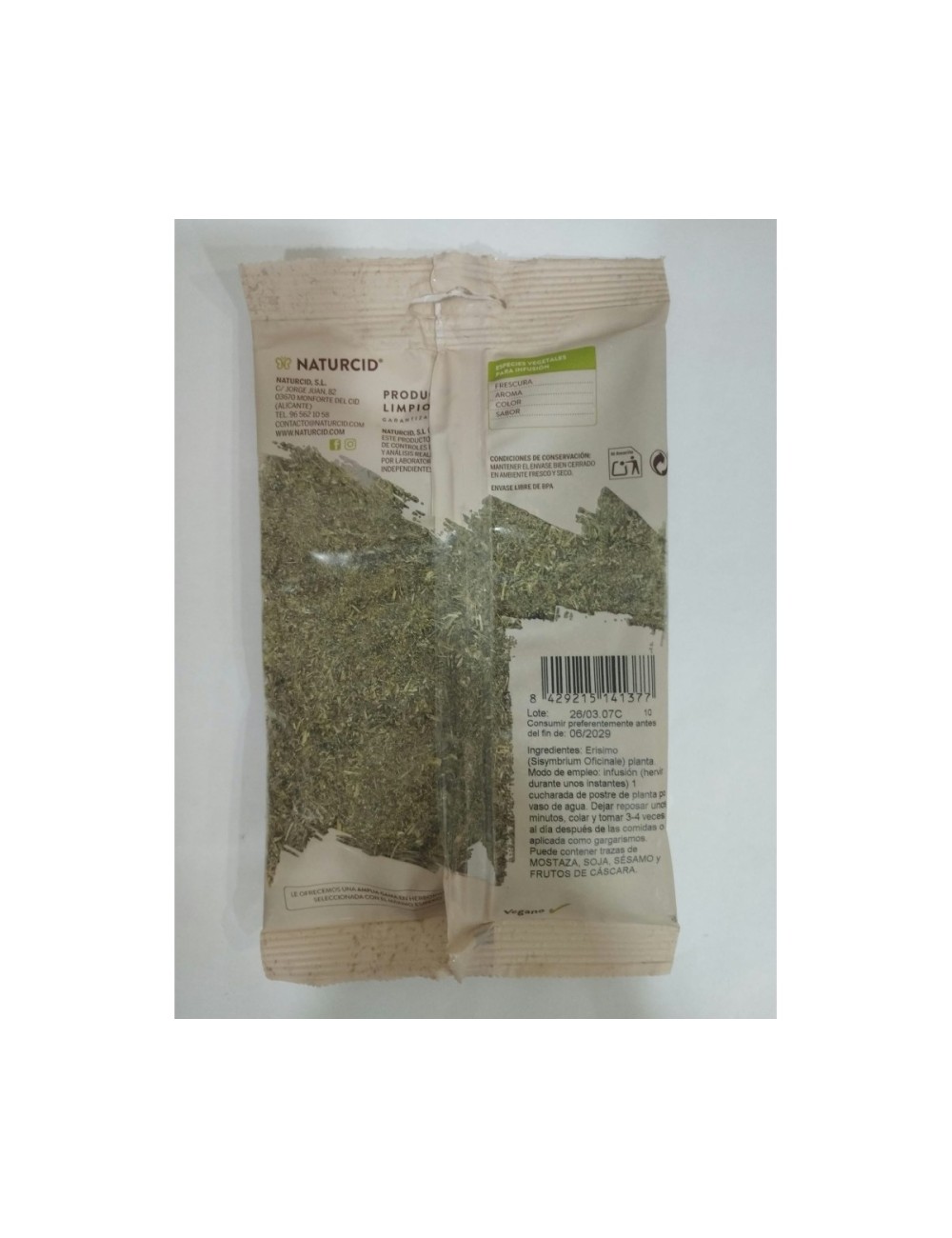 NATURCID ERISIMO (HIERBA DE LOS CANTORES) 35 GR