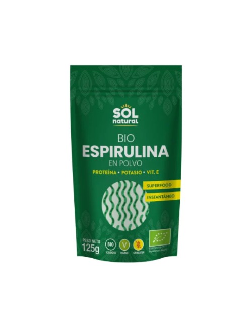 ESPIRULINA BIO POLVO 125 GRS SOL NATURAL