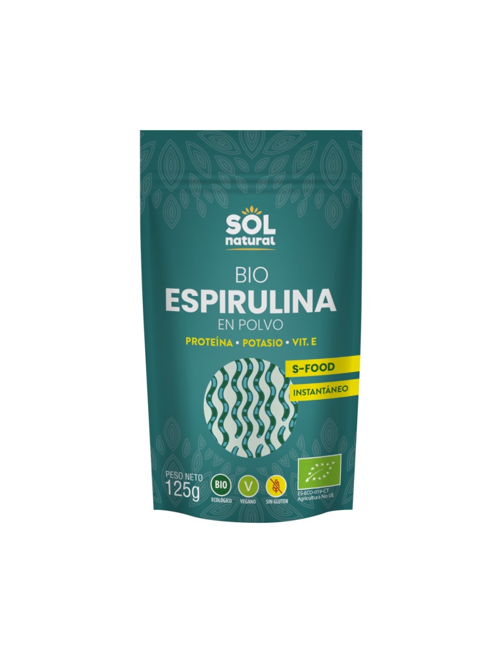 ESPIRULINA BIO POLVO 125 GRS SOL NATURAL