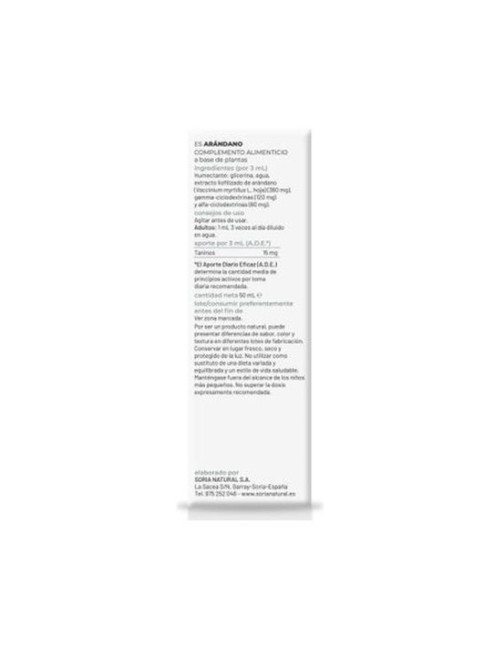 EXTRACTO ARÁNDANO 50 ML SORIA NATURAL
