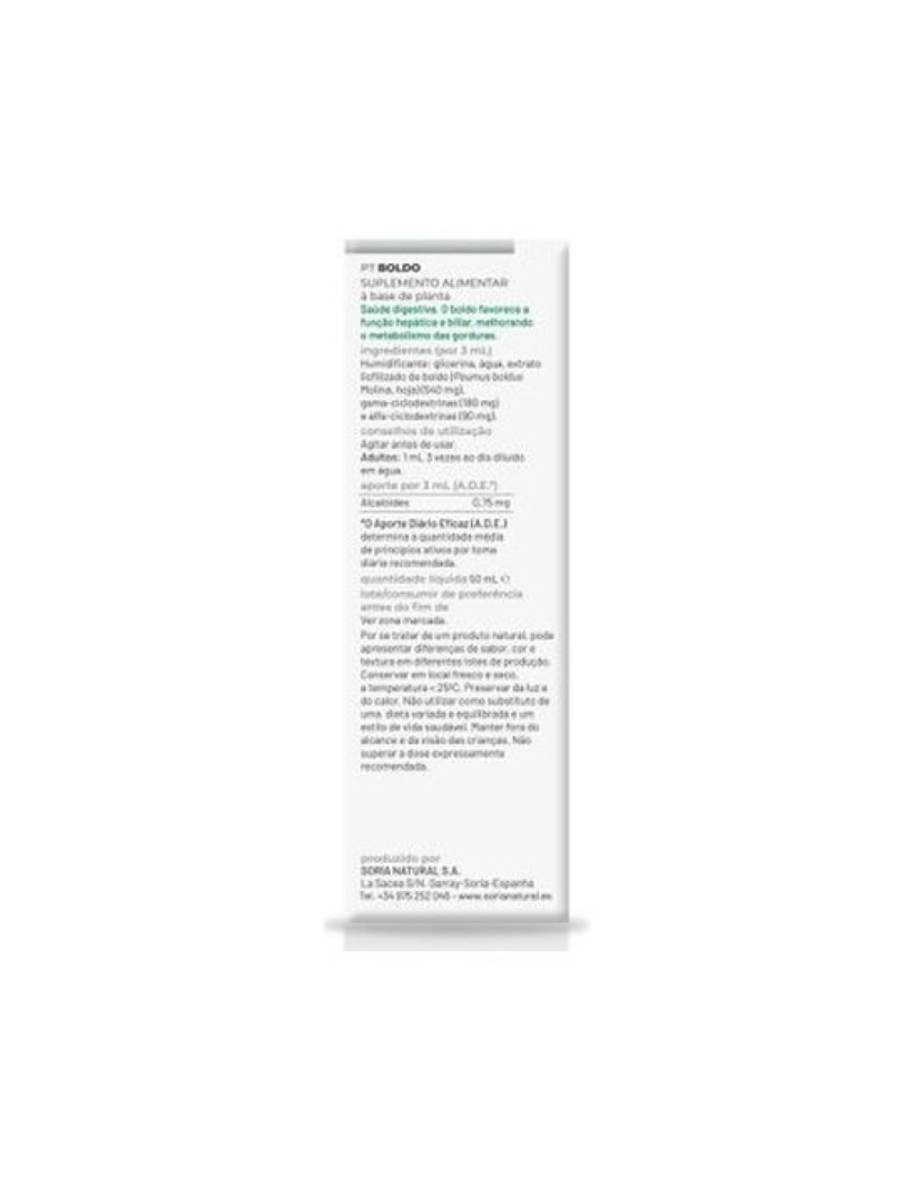 EXTRACTO BOLDO 50 ML SORIA NATURAL