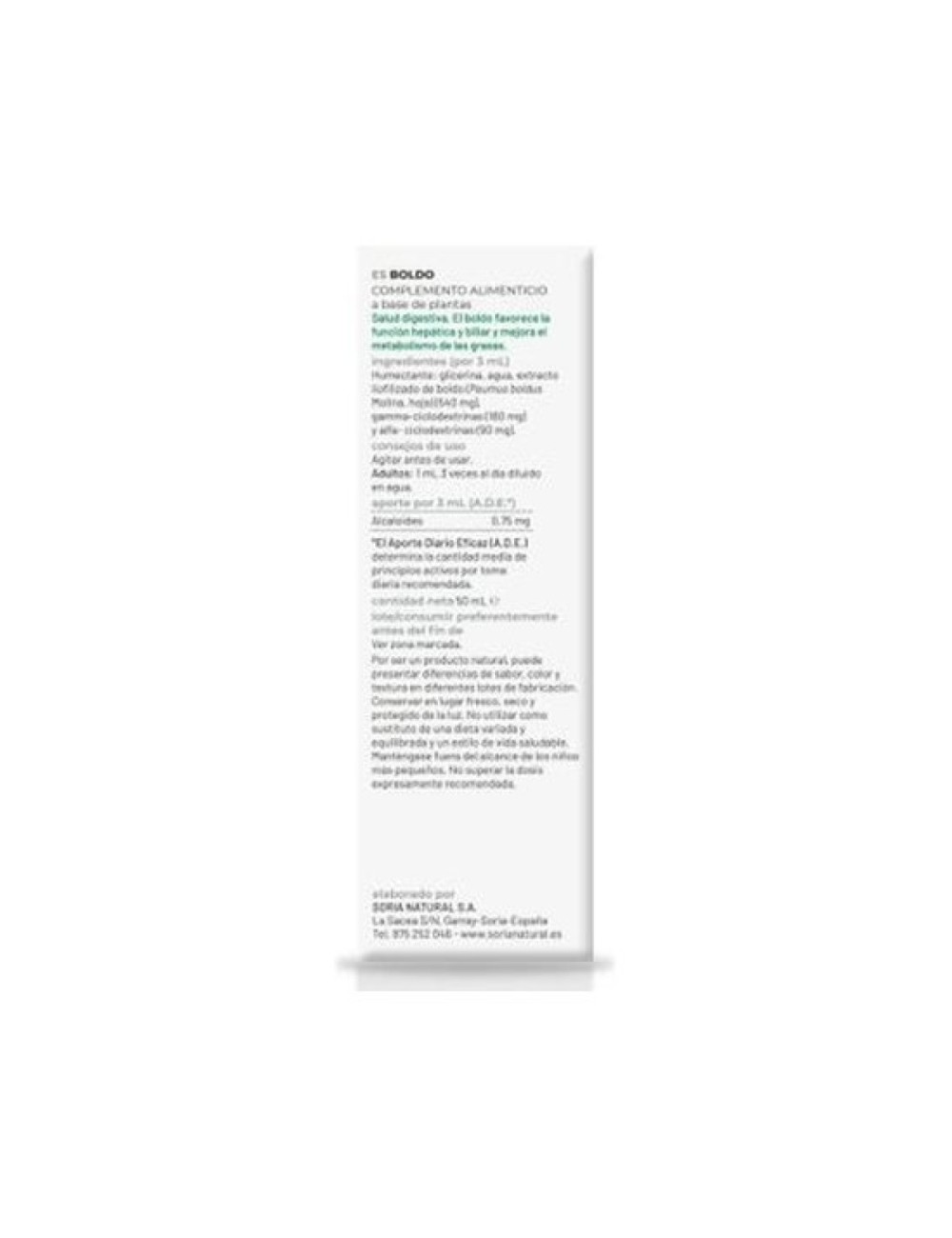 EXTRACTO BOLDO 50 ML SORIA NATURAL