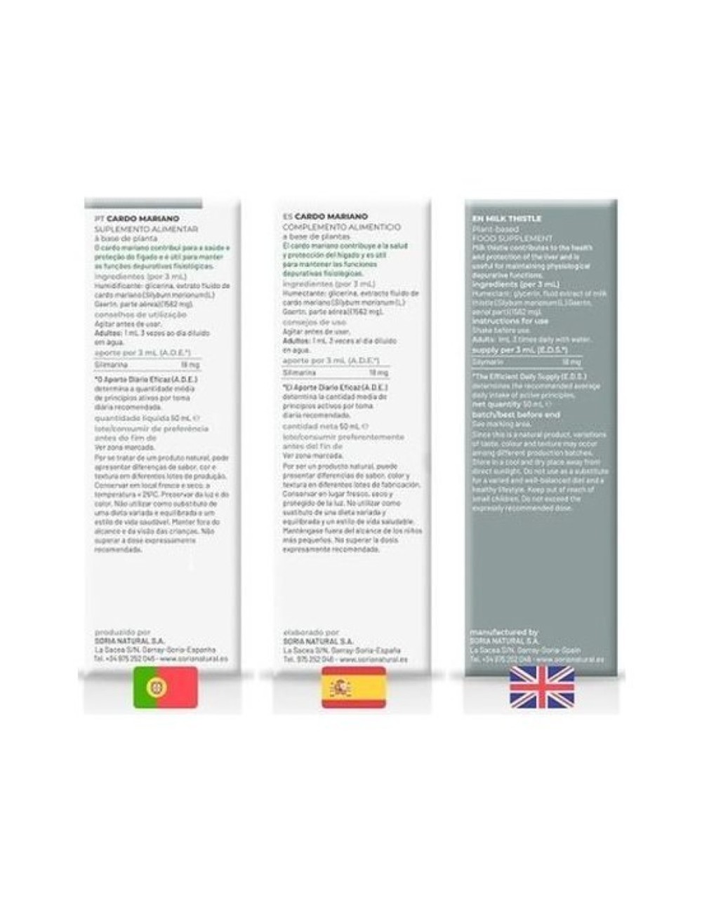 EXTRACTO CARDO MARIANO 50 ML SORIA NATURAL