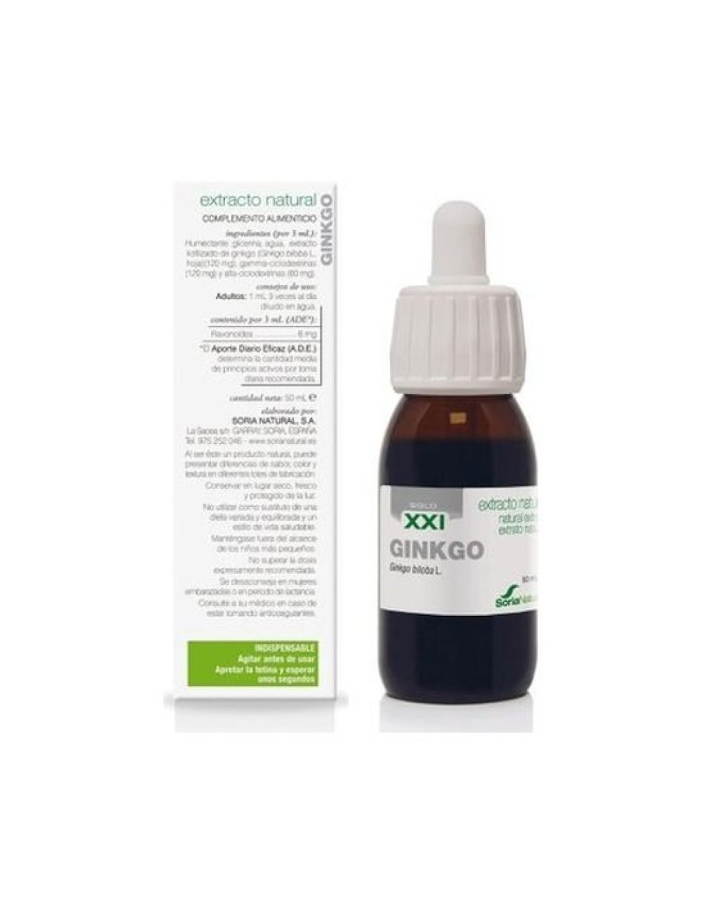EXTRACTO GINKGO BILOBA 50 ML SORIA NATURAL