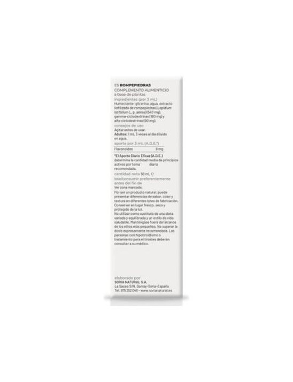 EXTRACTO ROMPEPIEDRAS 50 ML SORIA NATURAL