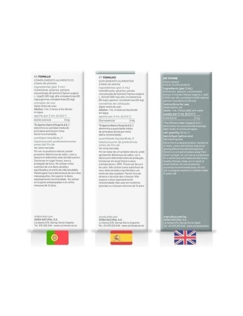 EXTRACTO TOMILLO 50 ML SORIA NATURAL