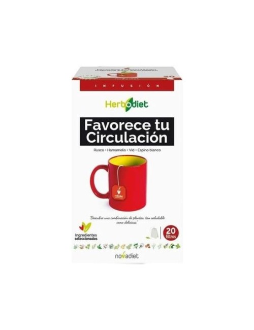 FAVORECE TU CIRCULACIÓN 20 FILTROS HERBODIET NOVADIET