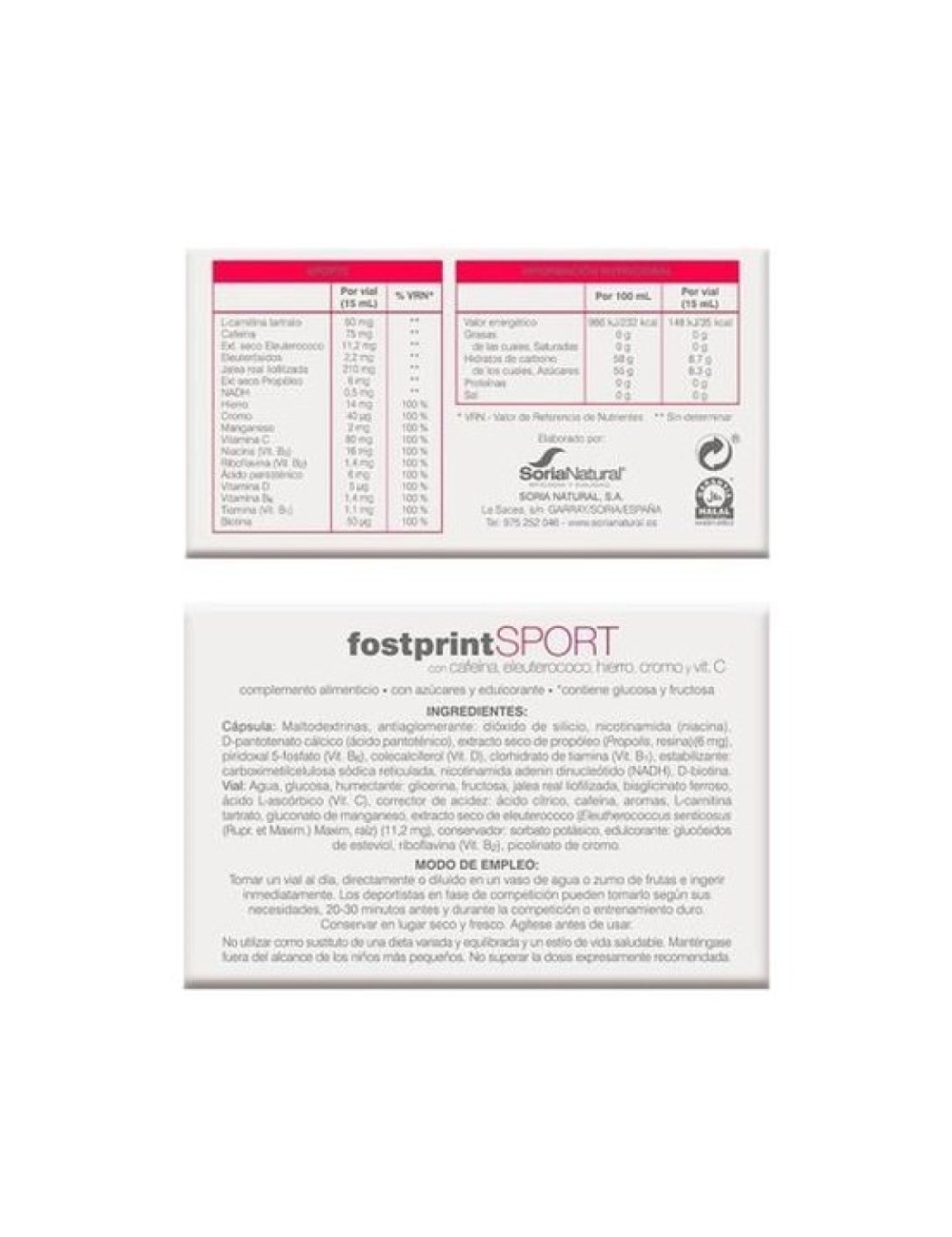FostprintSport 20 viales 15 ml.