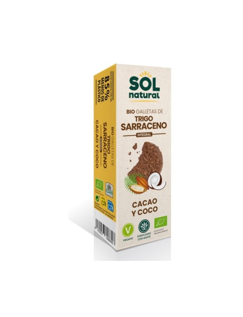 GALLETAS DE TRIGO SARRACENO COCO-CACAO 175 GR Sol natural